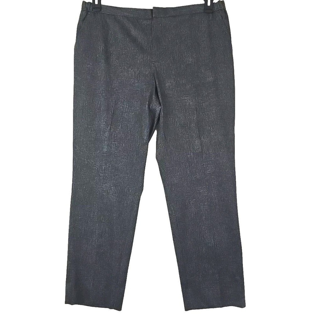 Nordstrom Rack ~Woman Size XL~ Gray Trim Fit Dress Pants Elastick Waist.